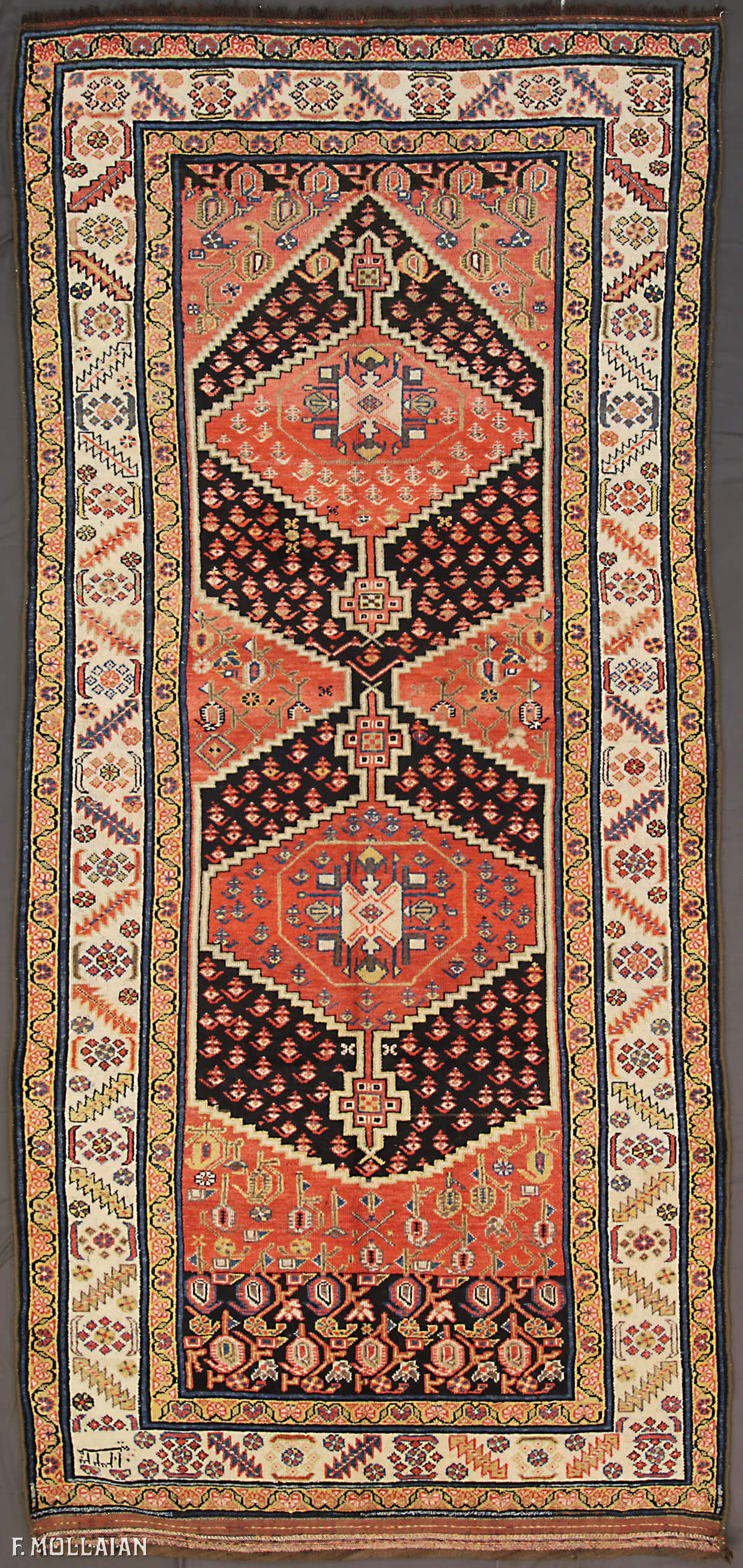 Tapis Persan Antique Malayer n°:33421983